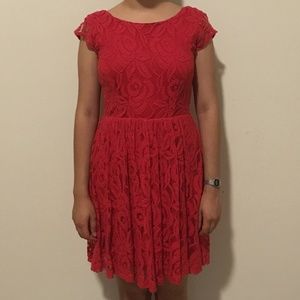 Red Laced Dress